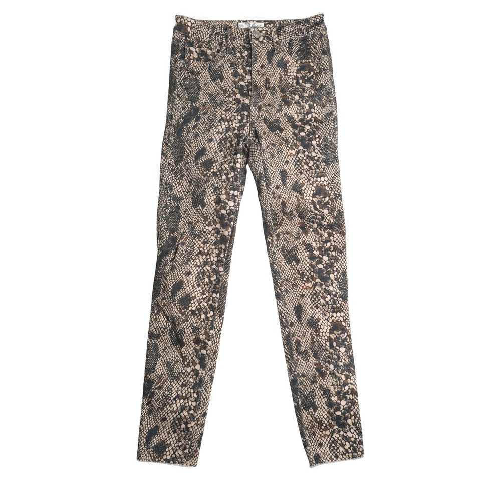 We The Free Snakeskin High Rise Skinny Jeans Neutral Womens 26